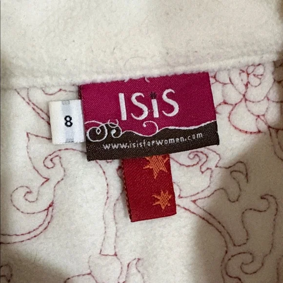 ISIS Quilted Vest Size 8. Orange/ Red color. - Picture 3 of 8